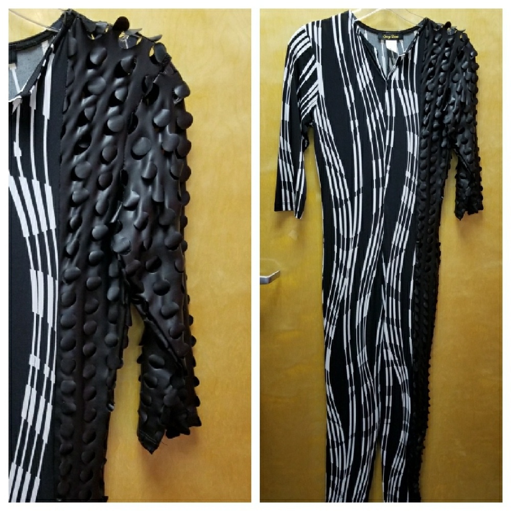 Black and white jumpsuit